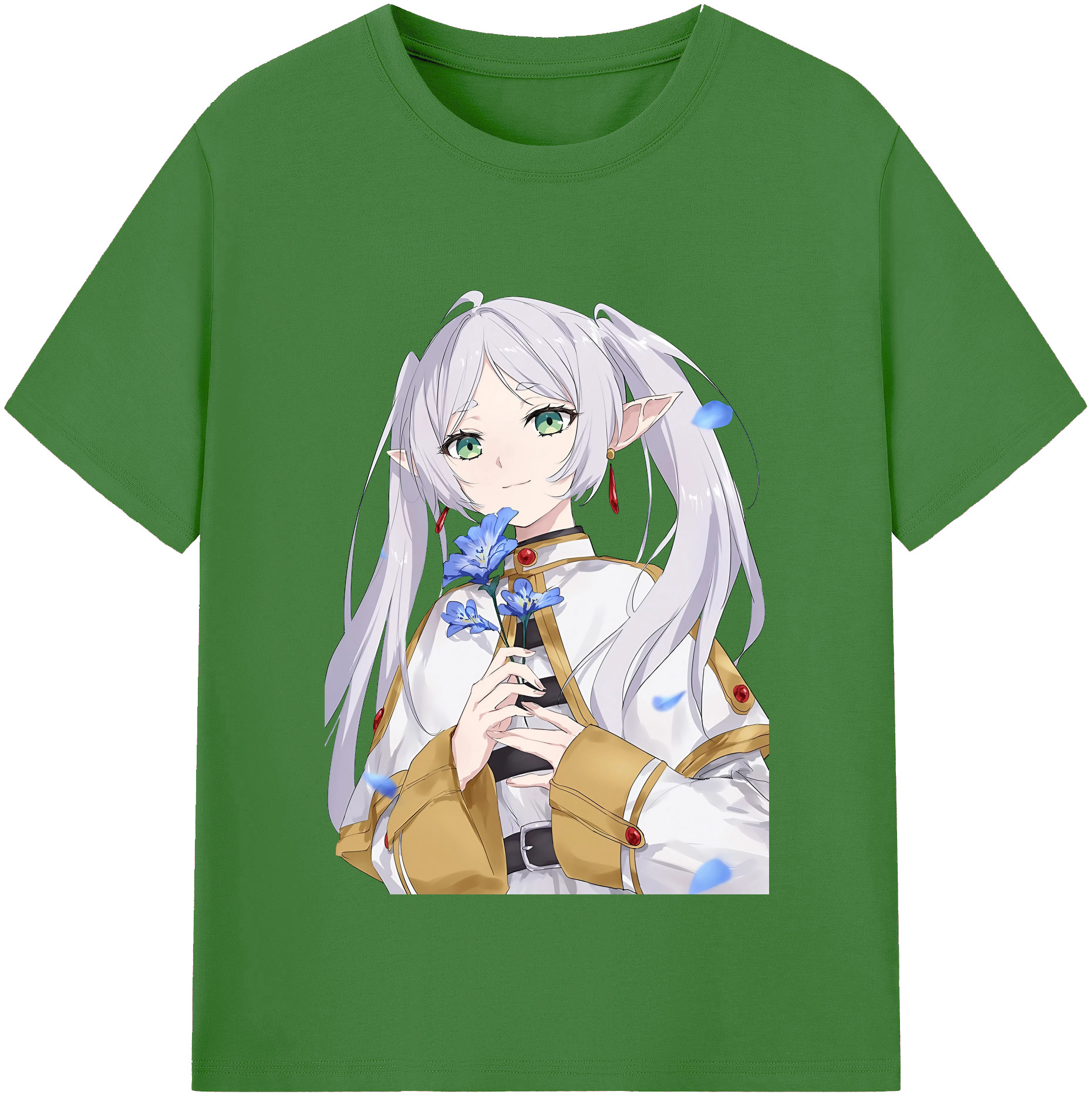 （画像用） 葬送のフリーレン Frieren レディースカジュアルプリントTシャツ（綿100％）